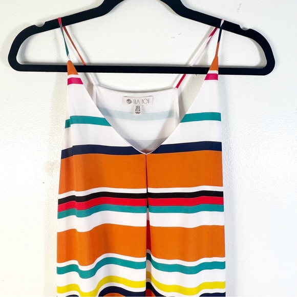 LILA ROSE Women's Maxi Dress Striped Size 8 Sleeveless Multicolor - Picture 3 of 7